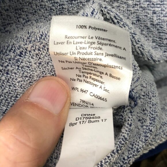 Eddie Bauer Womens Jacket Size 2XL Stand Collar Outdoors Full Zip Blue Cozy - Picture 10 of 15